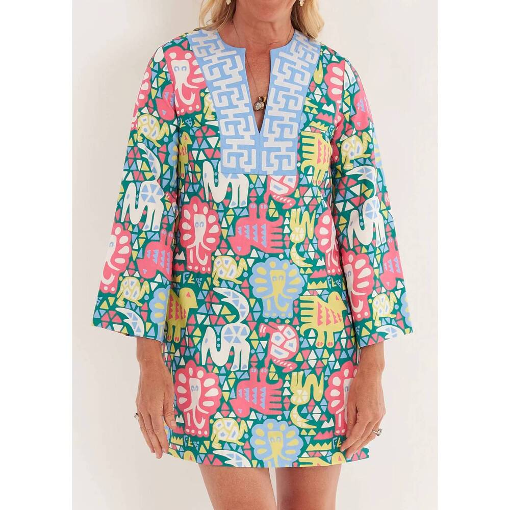 NEW CK BRADLEY minnie mini dress in menagerie circus